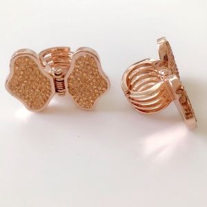 Henri Bendel Swarovski hair Clip set of two